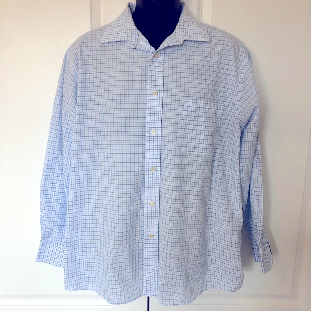 Chaps Mens Stretch Collar Wrinkle Free Dress Shirt
